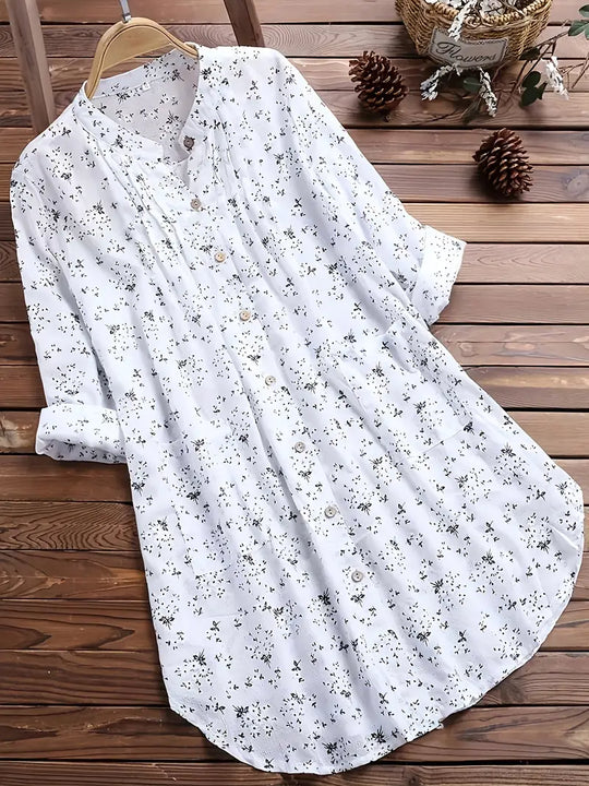 Flora | Women's Cotton Tunic Blouse