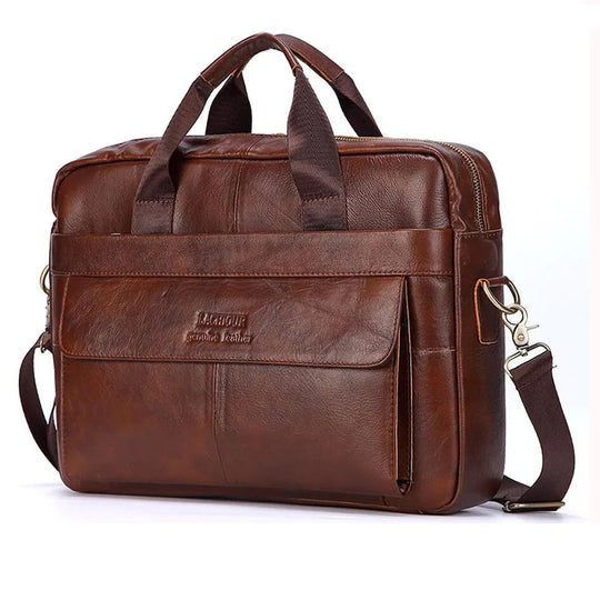 High-Quality Leather Laptop Bag